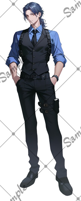 【1点限定】男性 001【表情差分/背景あり】