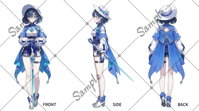 【1点限定】女性 006【表情差分/背景あり】