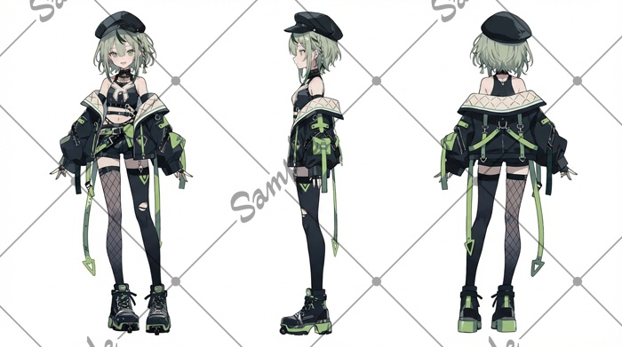 【1点限定】女性 008【表情差分/背景あり】