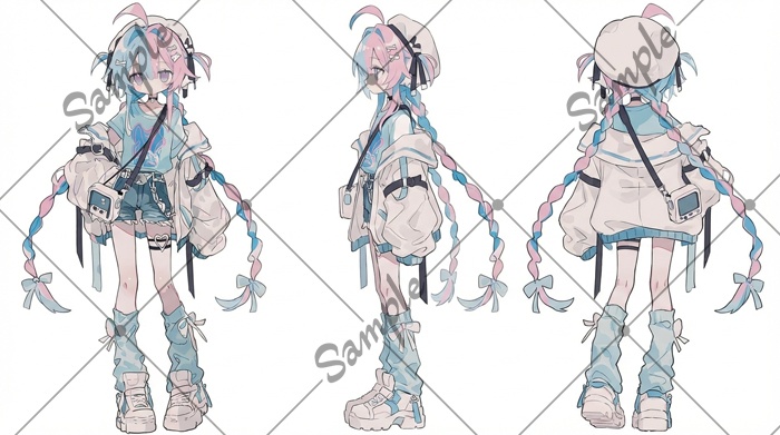 【1点限定】女性 009【表情差分/背景あり】