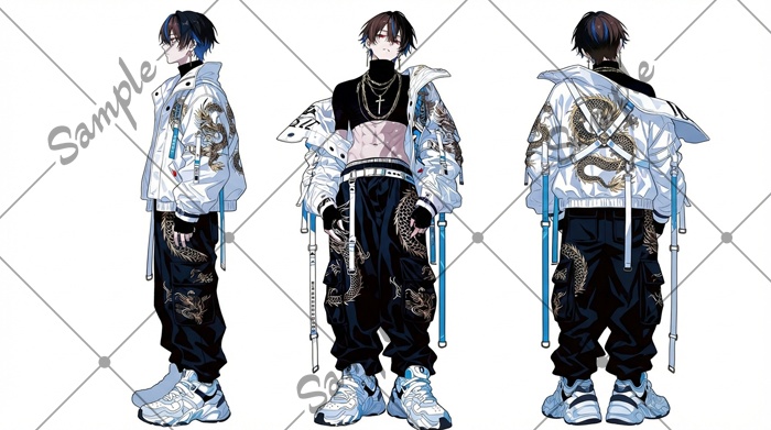 【1点限定】男性 011【表情差分/背景あり】