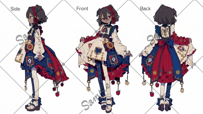 【1点限定】女性 012【表情差分/背景あり】