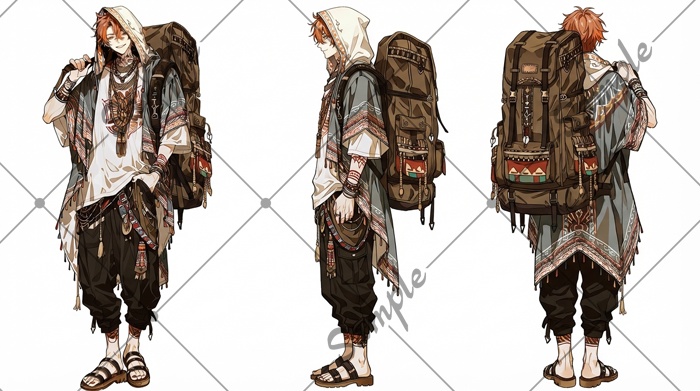 【1点限定】男性 014【表情差分/背景あり】