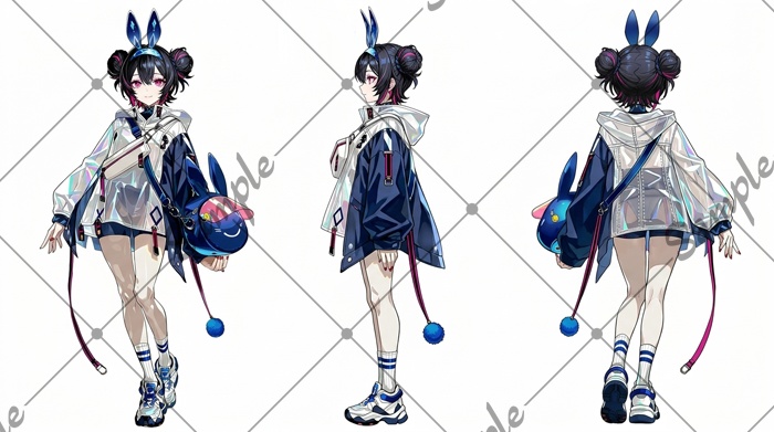 【1点限定】女性 011【表情差分/背景あり】