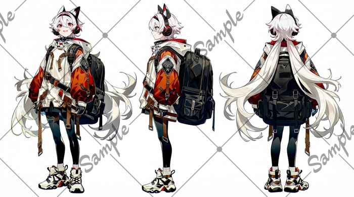 【1点限定】女性 018【表情差分/背景あり】