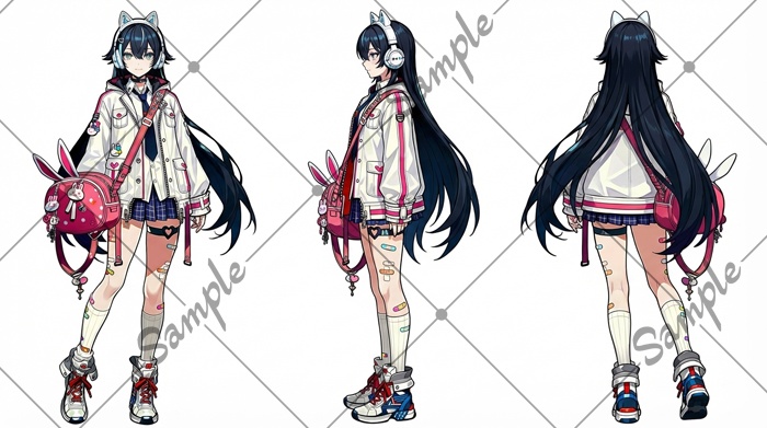 【1点限定】女性 019【表情差分/背景あり】