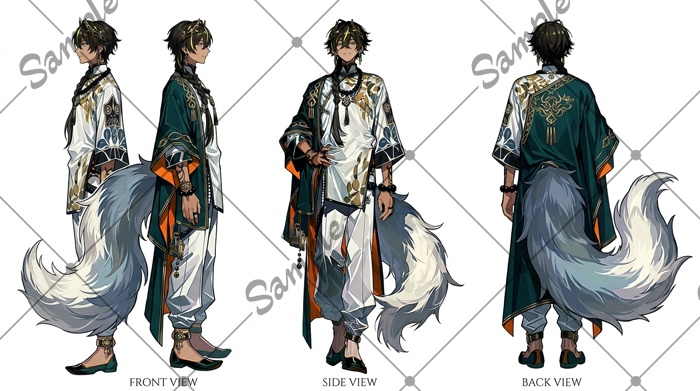 【1点限定】男性 018【表情差分/背景あり】