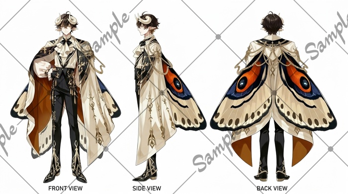 【1点限定】男性 017【表情差分/背景あり】