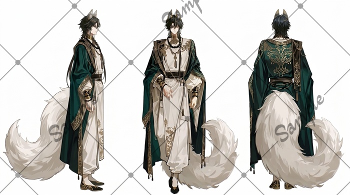 【1点限定】男性 020【表情差分/背景あり】