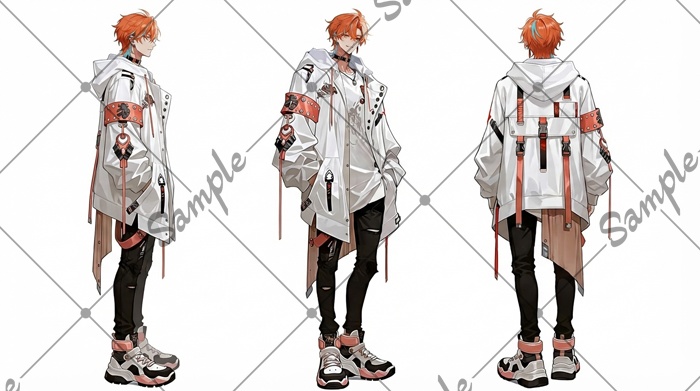 【1点限定】男性 021【表情差分/背景あり】