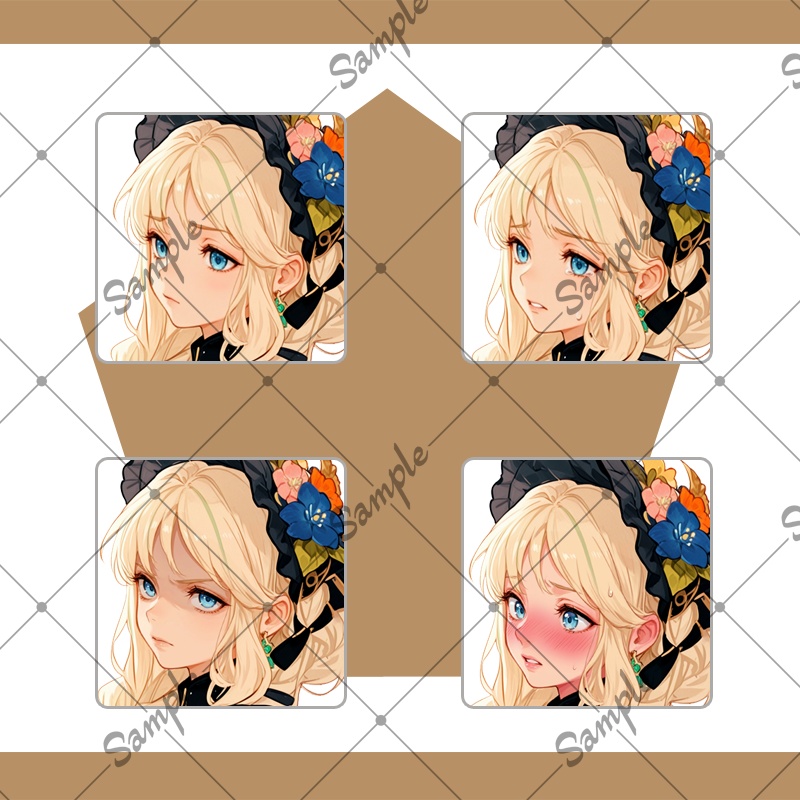 【1点限定】女性 020【表情差分/背景あり】