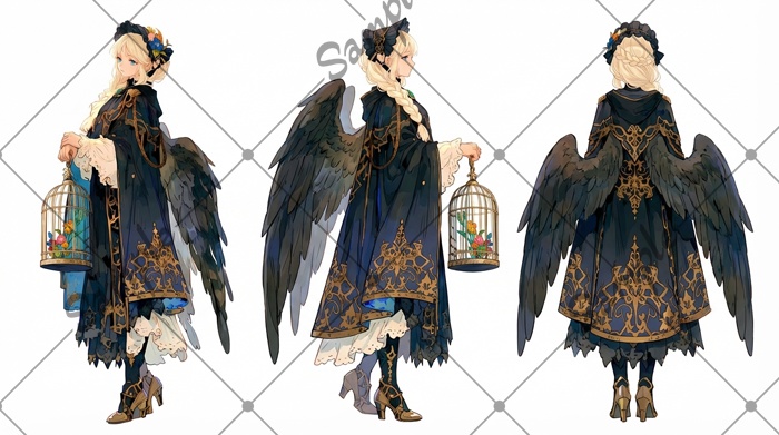 【1点限定】女性 020【表情差分/背景あり】