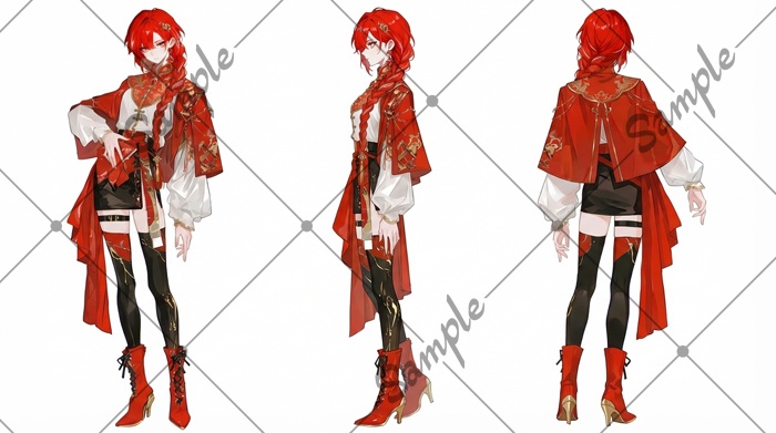 【1点限定】女性 023【表情差分/背景あり】