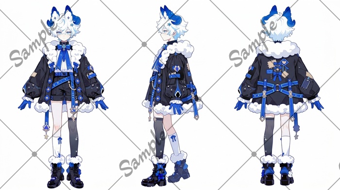 【1点限定】男性 023【表情差分/背景あり】