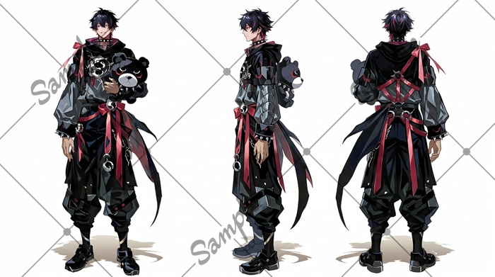 【1点限定】男性 024【表情差分/背景あり】