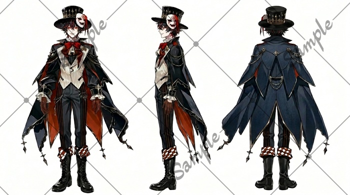 【1点限定】男性 024【表情差分/背景あり】