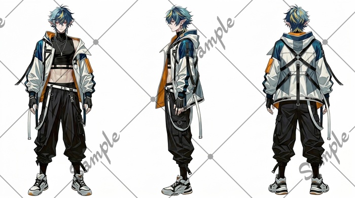 【1点限定】男性 025【表情差分/背景あり】