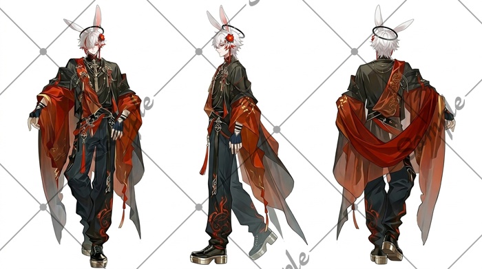 【1点限定】男性 026【表情差分/背景あり】