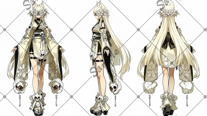 【1点限定】女性 022【表情差分/背景あり】