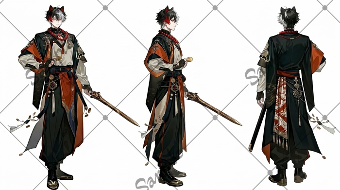 【1点限定】男性 026【表情差分/背景あり】