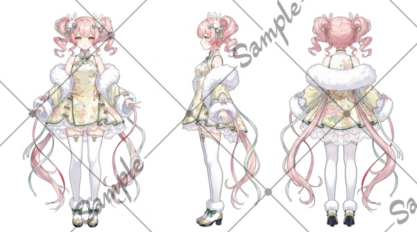 【1点限定】女性 070【表情差分/背景あり】