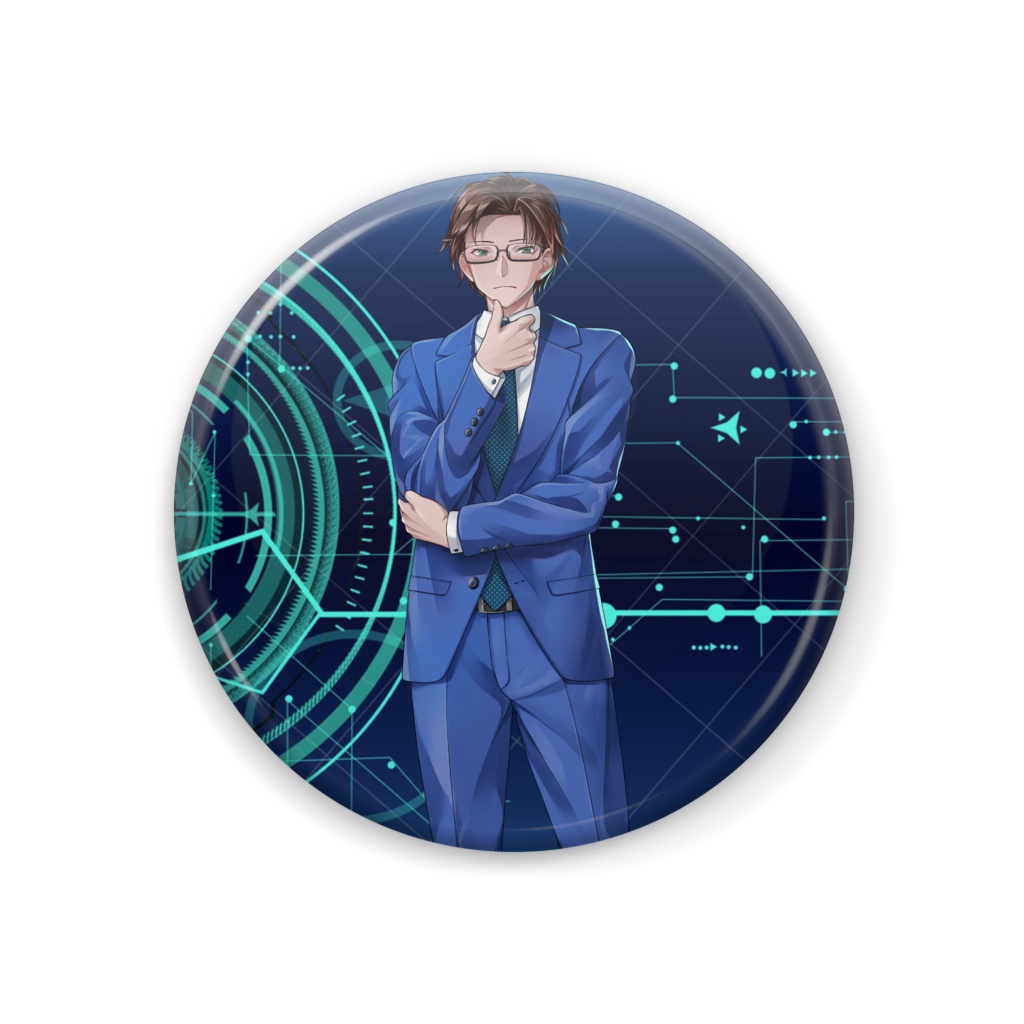 蒼真玲音 推し事缶バッチ(44×44)