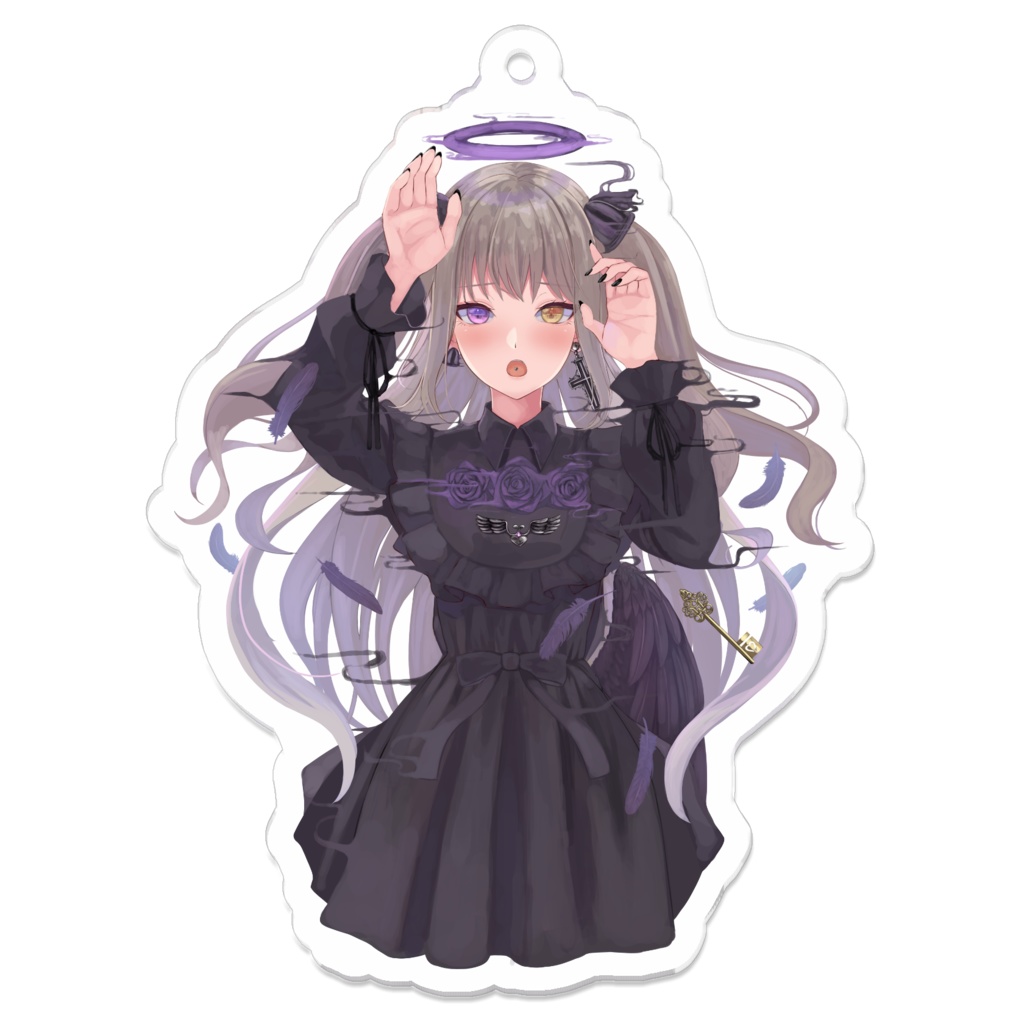 紫月むめいアクキー 7cm