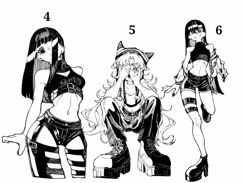 モノクロステッカー