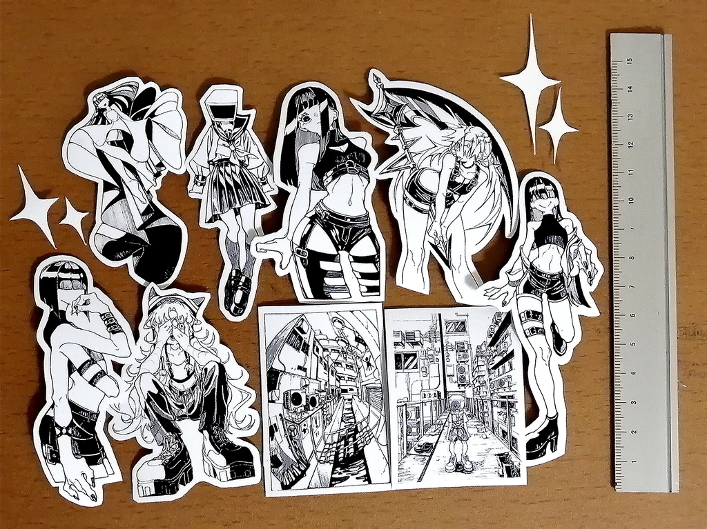 モノクロステッカー