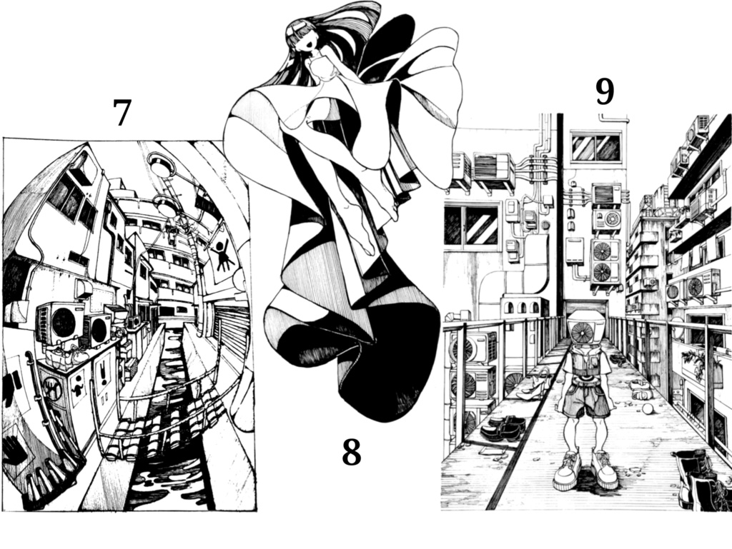 モノクロステッカー