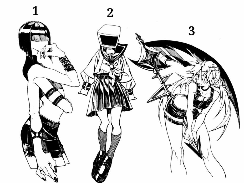 モノクロステッカー