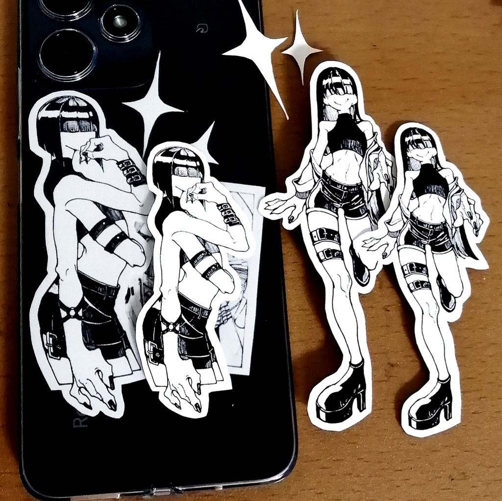 モノクロステッカー