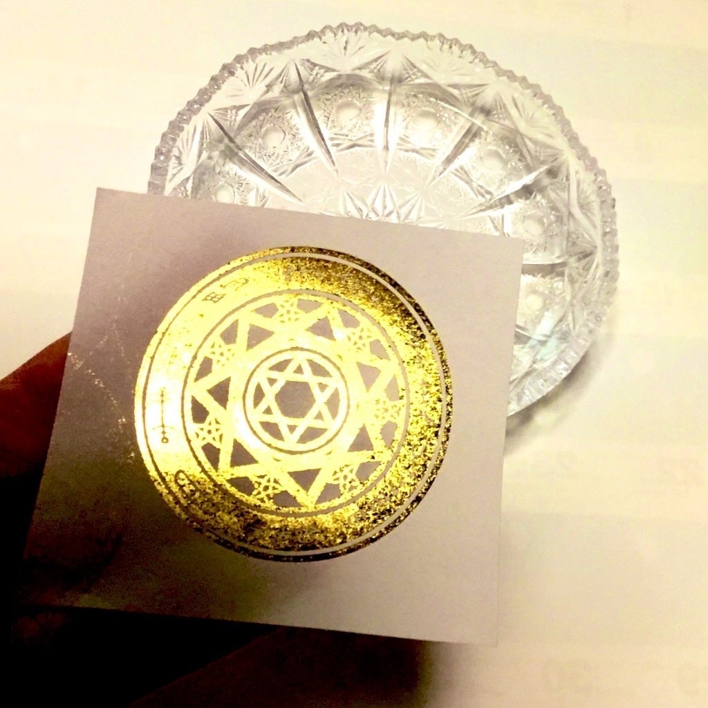 水に浮かべる魔法陣-葉書箱入り-