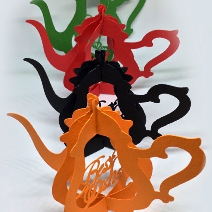 立体切り絵メッセージカード