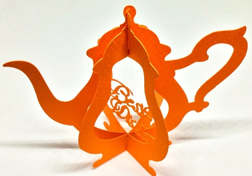 立体切り絵メッセージカード