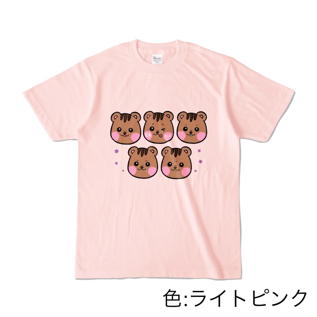 いろんな顔のモモリスさんTシャツ