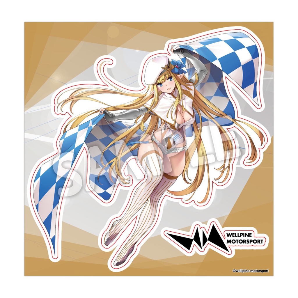 ウェルモちゃん 耐候ステッカー(全身)