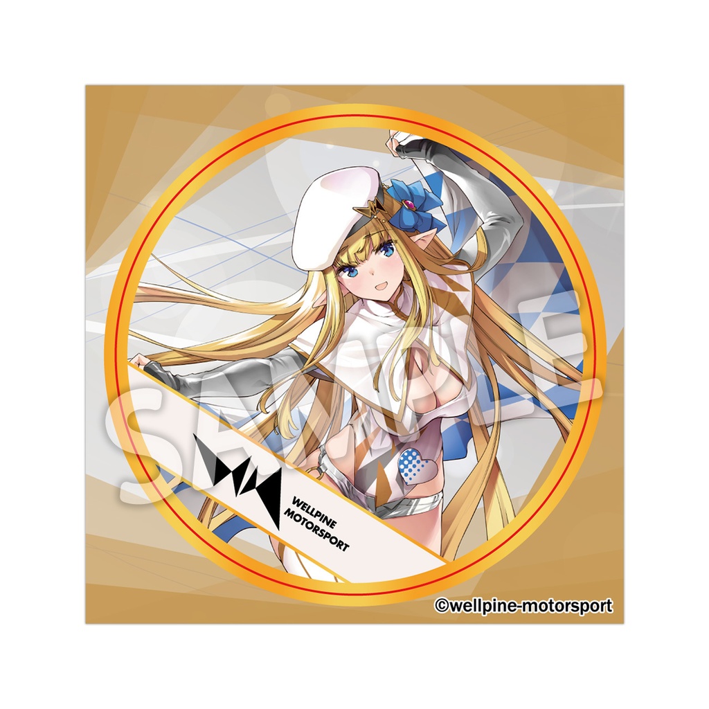 ウェルモちゃん 耐候ステッカー(丸形)