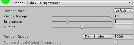 ナイトビジョンシェーダ(Night Vision Shader)