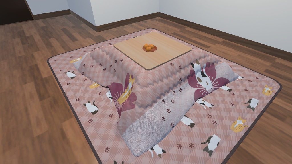 めくれるこたつ