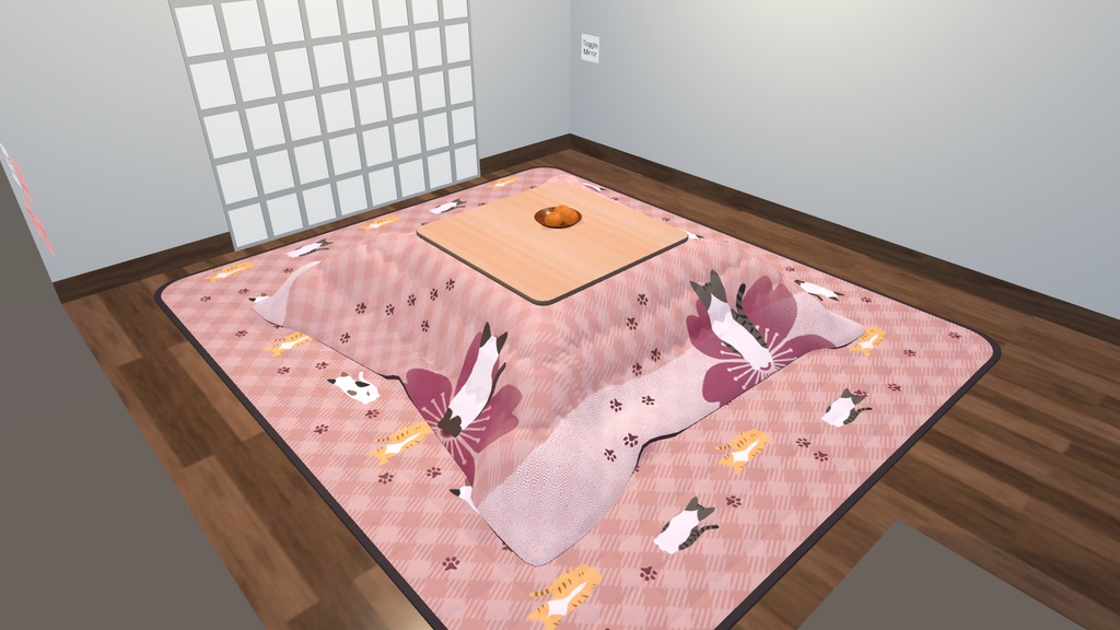 めくれるこたつ