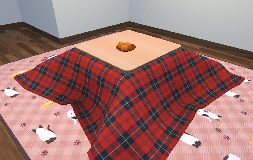 めくれるこたつ