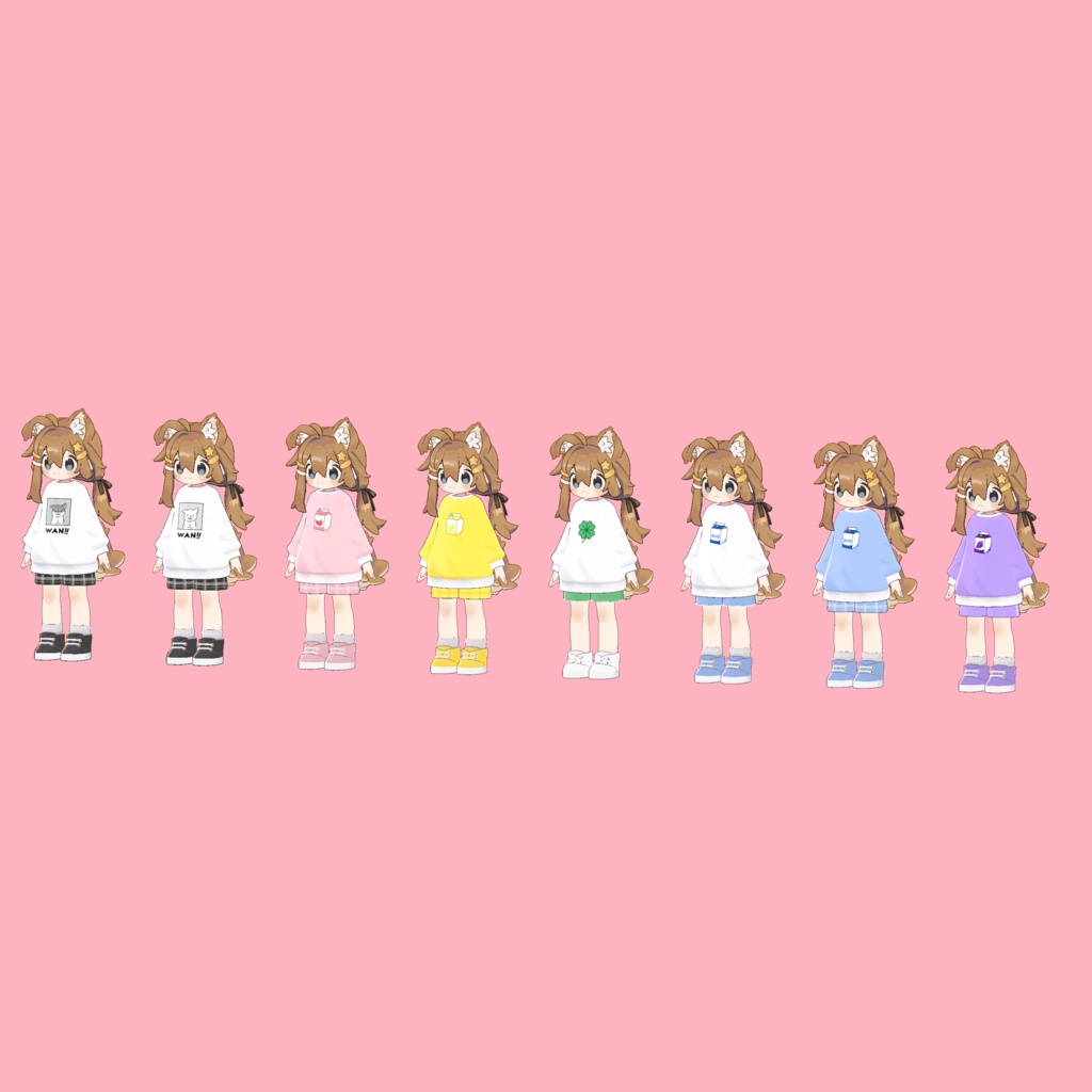 WANトレーナーセット ✪ まめキプ ✪ #ahzkwid
