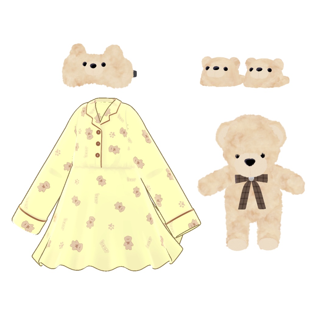 パジャマワンピースセット