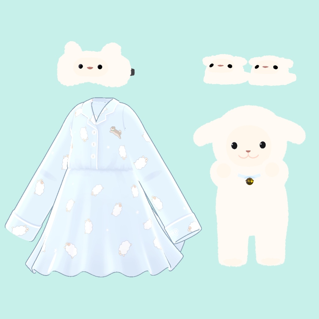 パジャマワンピースセット