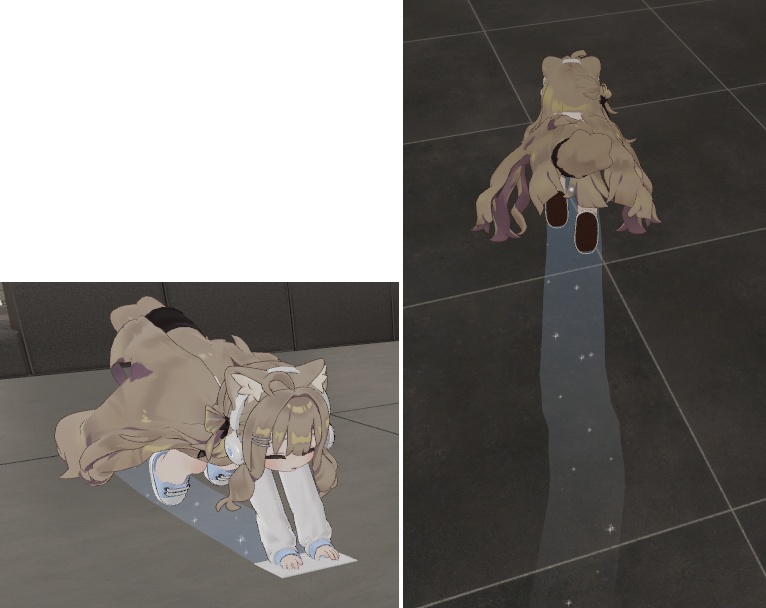 雑巾がけ移動モーションパック #ahzkwid