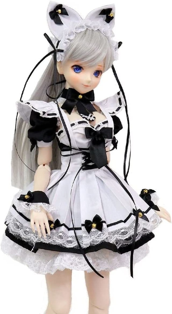 ネコ風味のメイド服セット(夏期装束)for DD等60cm級汎用