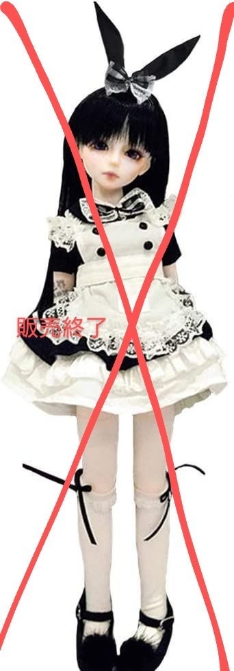 SALE アリスメイド服セット (Ver.ぜか〇し?)DD・SD用