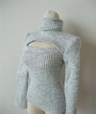 少し前に流行った胸元開きの縦縞セーター for DD(60cm級汎用)