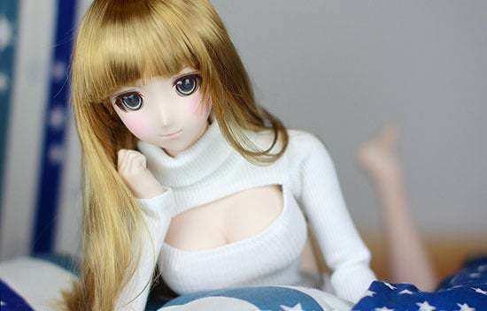 少し前に流行った胸元開きの縦縞セーター for DD(60cm級汎用)